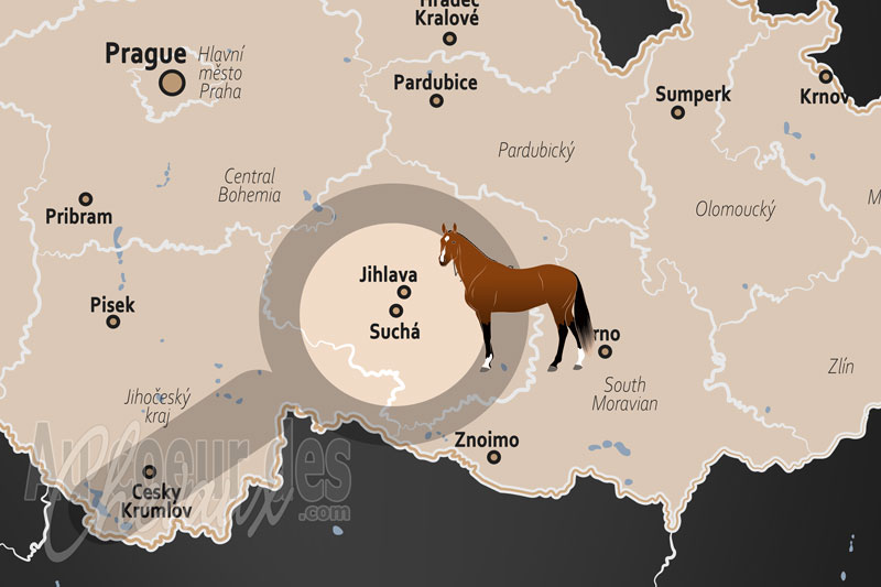 La localisation de Such� en Tch�quie