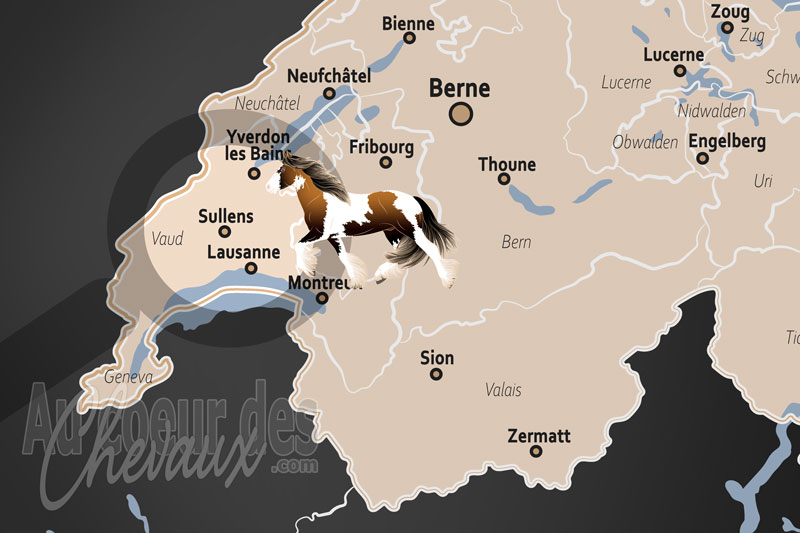 La localisation de Sullens en Suisse