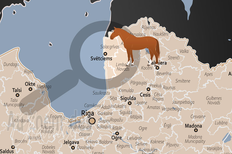 La localisation de Svetciems en Lettonie