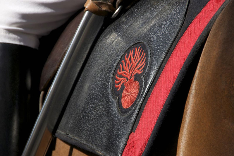 Le tapis de selle brod� de la garde r�publicaine