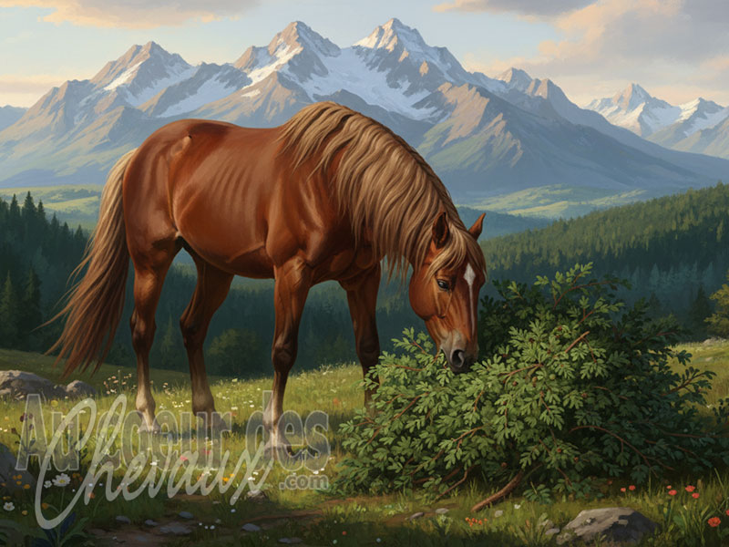 Le Thuya et le cheval, toxicit� de la thujone, risques accidentels et manifestations cliniques