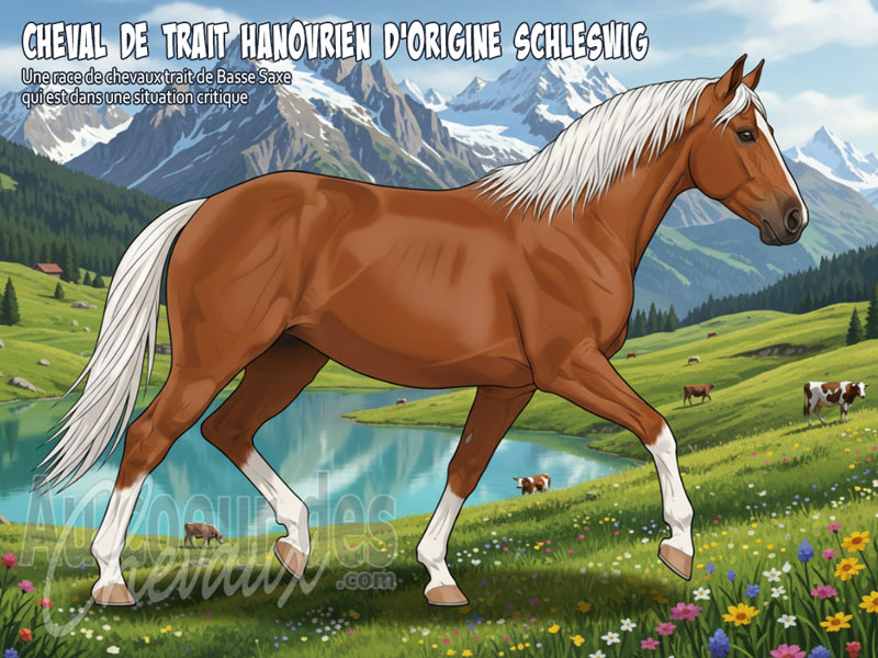 Le Cheval de Trait Hanovrien d'origine Schleswig, un h�ritage des marches du nord