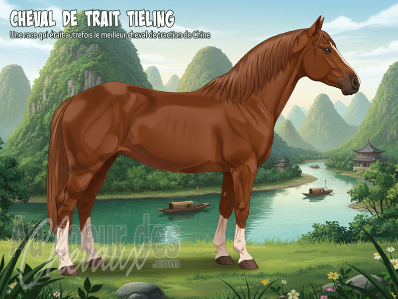 Le Cheval de Trait Tieling, le g�ant des plaines de mandchourie