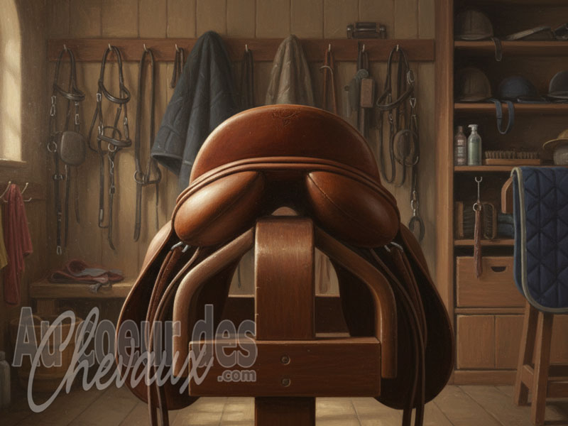 Le Troussequin de la selle d'�quitation, ergonomie, stabilit� du cavalier et adaptabilit� disciplinaire