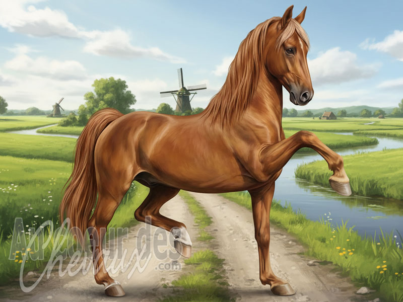 Le Cheval de Carrosse N�erlandais, l'�l�gance en mouvement