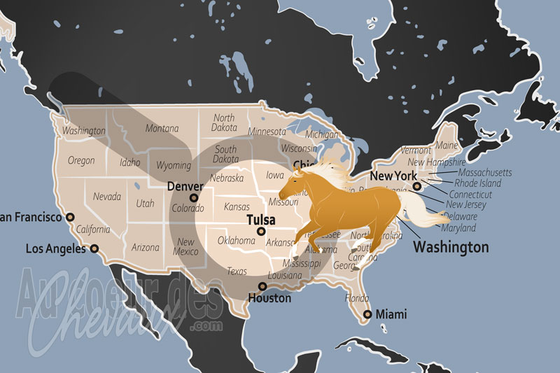 La localisation de Tulsa aux �tats Unis