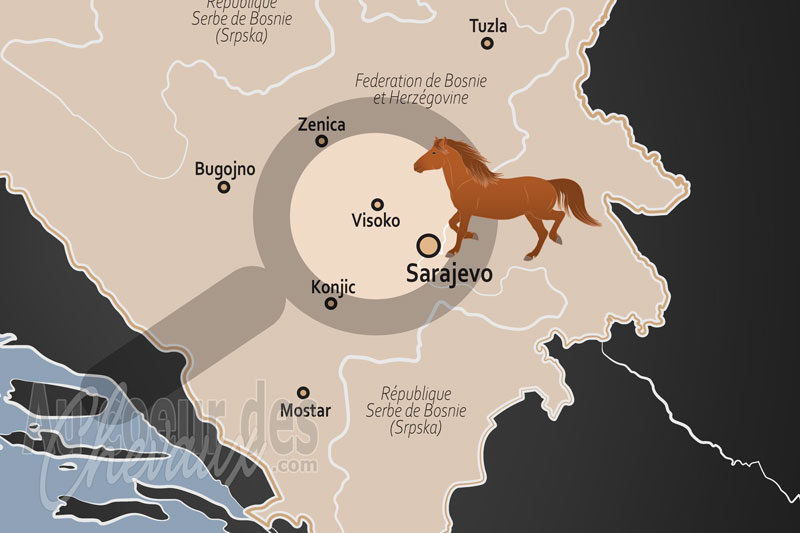 La localisation de Visoko en Bosnie Herz�govine