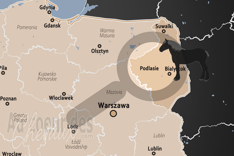 La localisation de la Vo�vodie de Podlaskie en Pologne