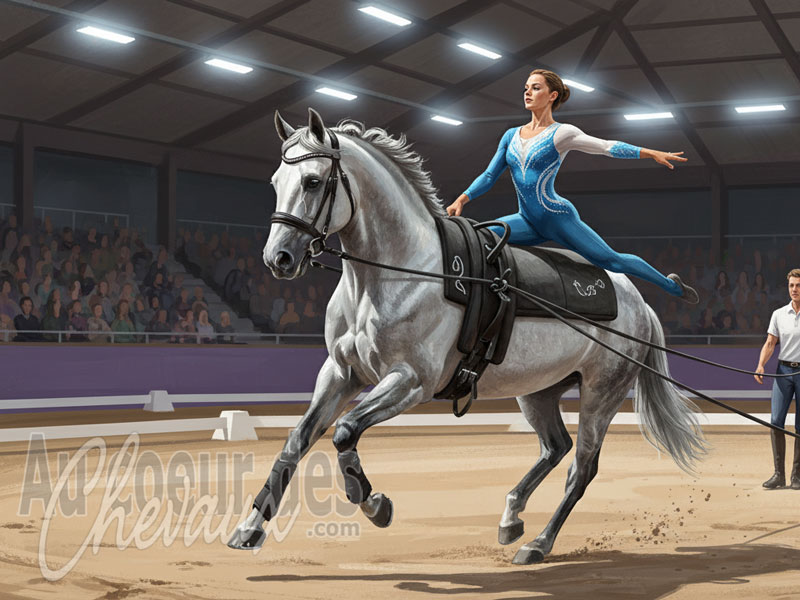 La Voltige avec le cheval, synergie athl�tique, biom�canique du saut et dynamique de groupe